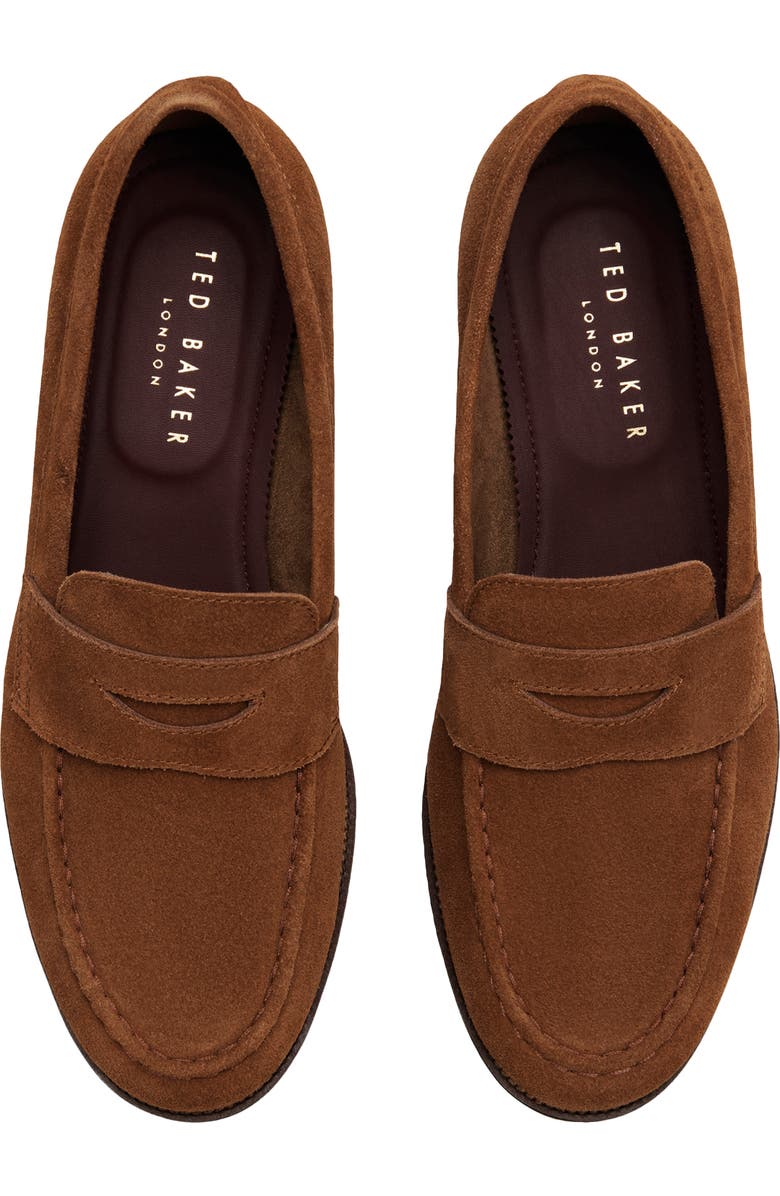 Ted Baker London Parliament Penny Loafer, Alternate, color, Brown