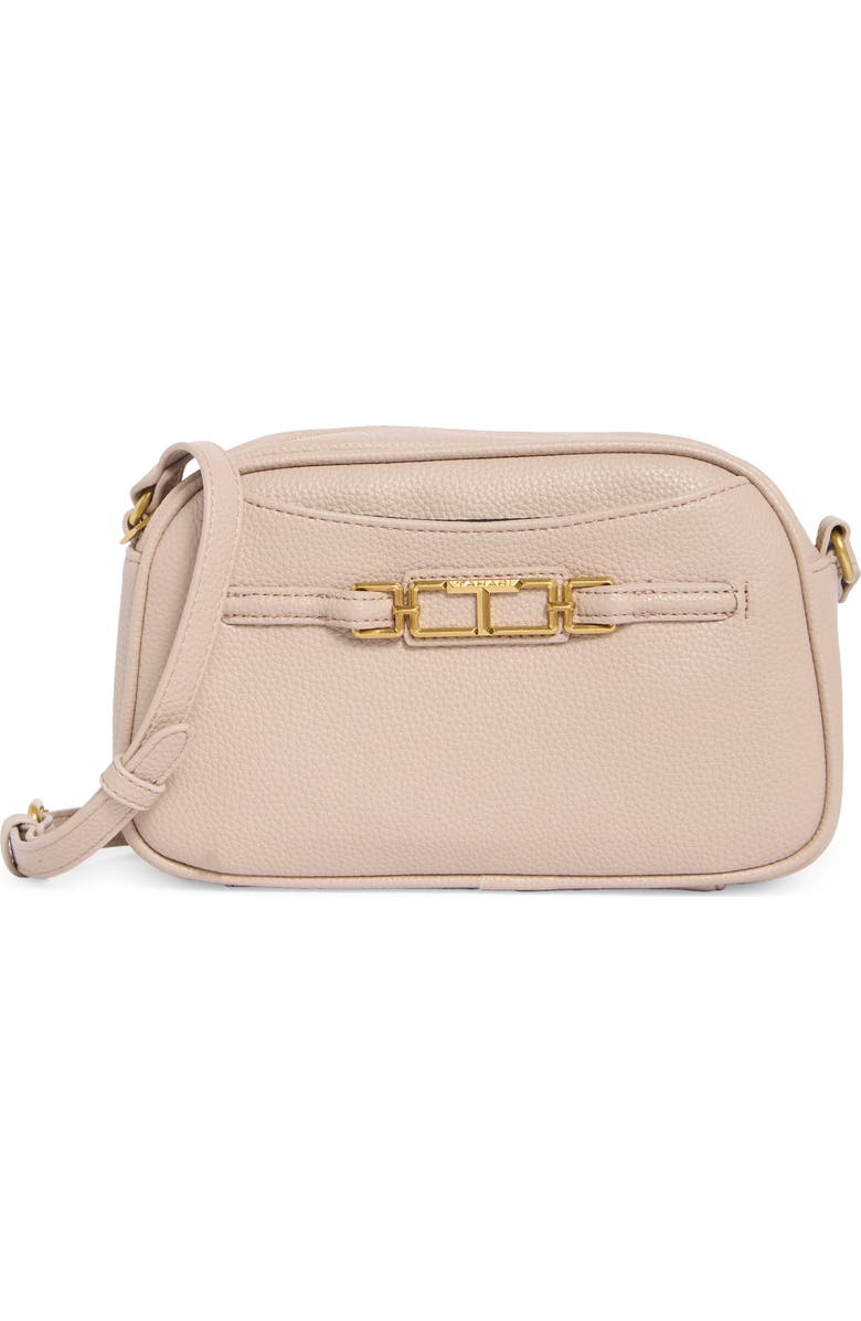 Tahari Trapezoid Camera Crossbody Bag, Main, color, Taupe