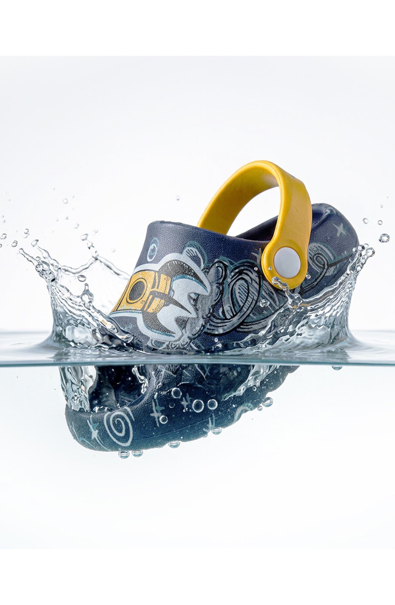 Kids' Graphic Clog, Alternate, color, BLUE