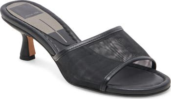 Meeza Kitten Heel Slide Sandal
