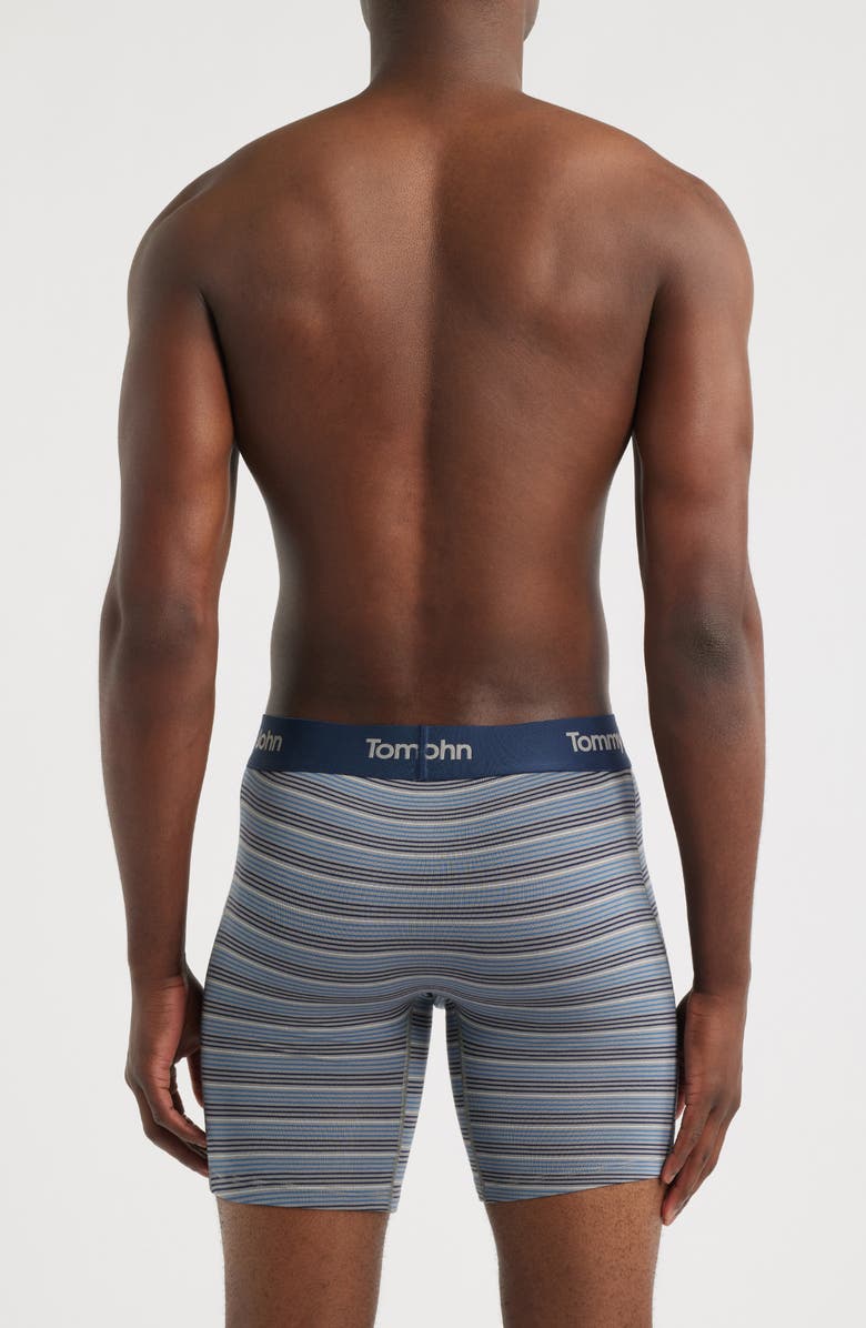 Tommy John Second Skin 6-Inch Boxer Briefs, Alternate, color, Frost Gray Pencil
