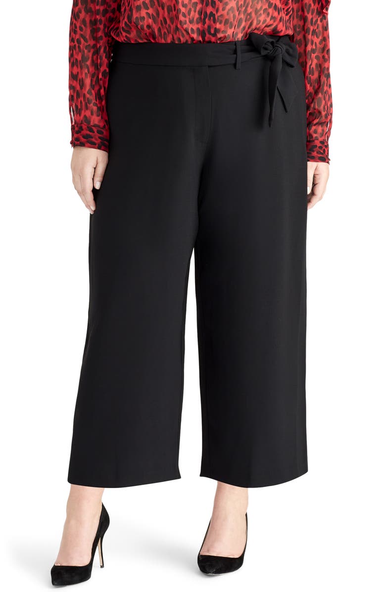 Rachel Roy Collection High Rise Tie Front Pants, Main, color, 