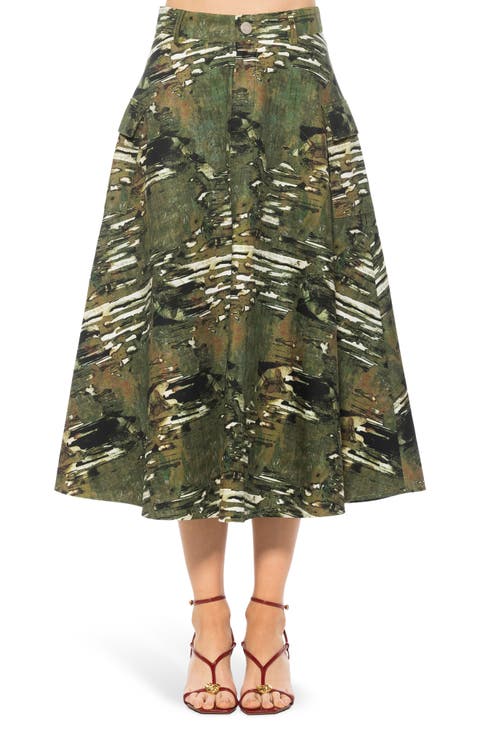 Avery Cargo Midi Skirt