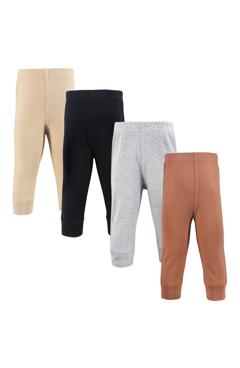 Hudson Baby Cotton Pants & Leggings, Main, color, Tan Gray Black