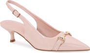 BERNESS Juliette Pointed Toe Kitten Heel Slingback Pump