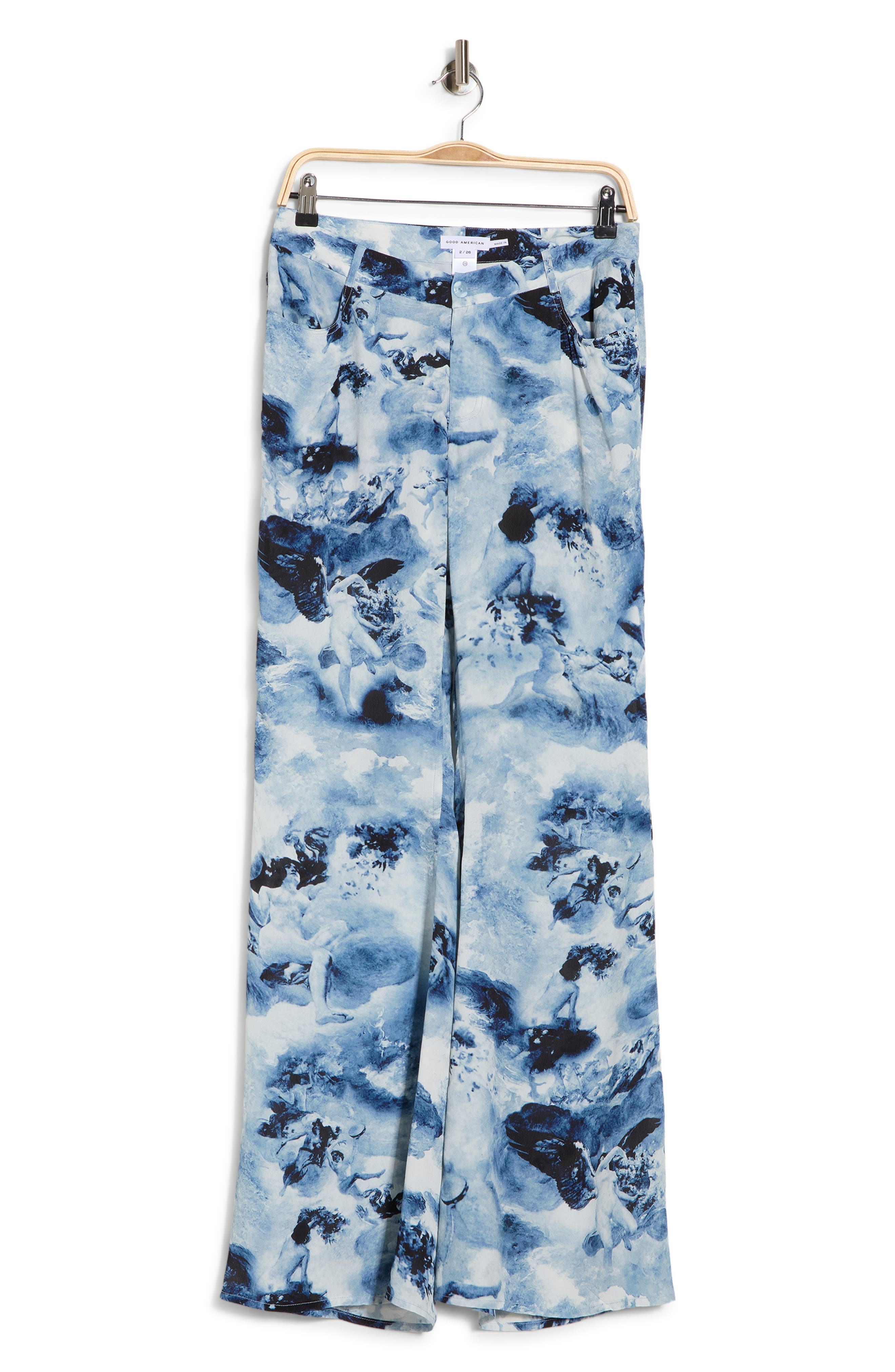 Good American Chiffon Flare Pants