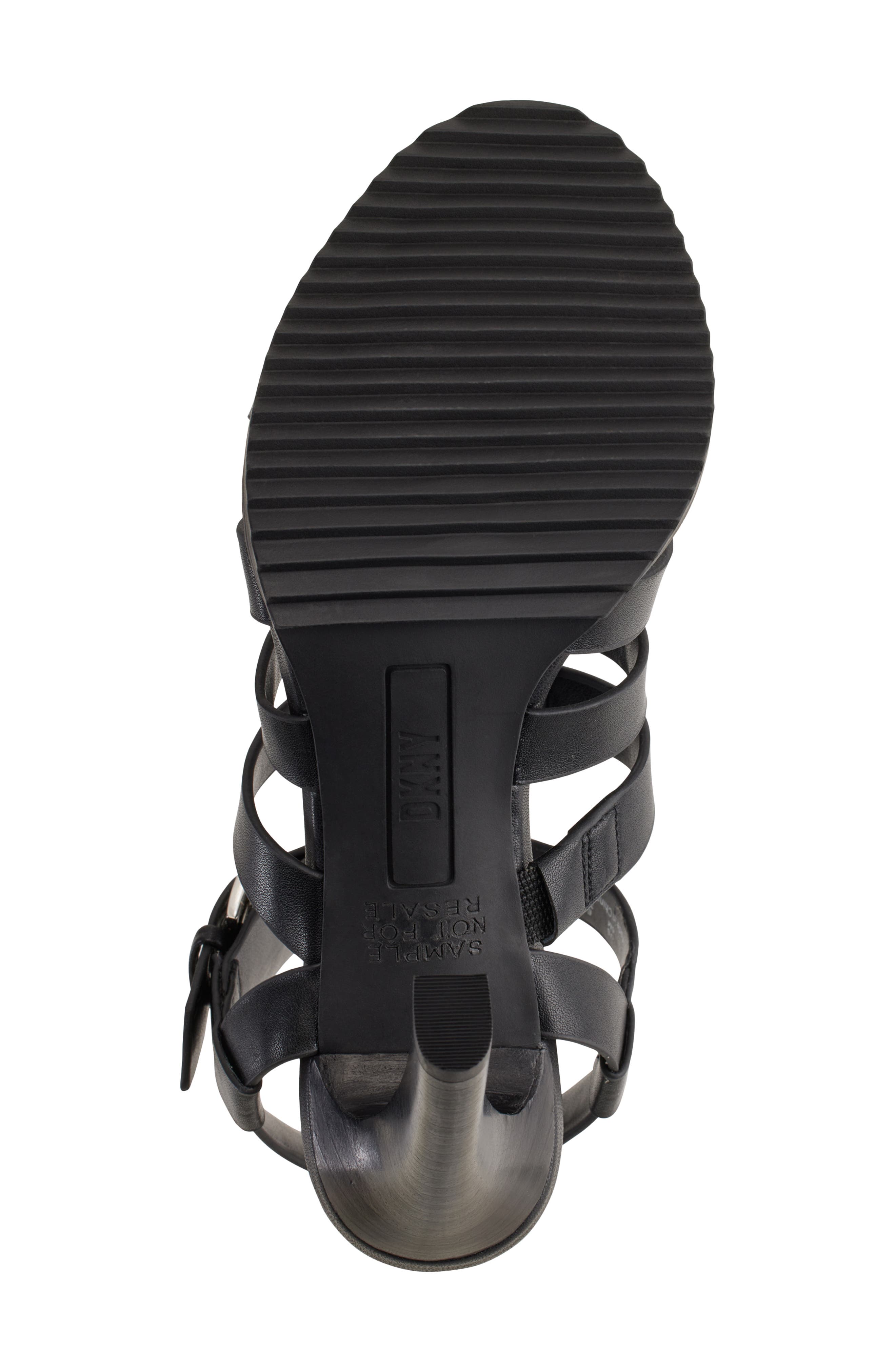 DKNY Bria Slingback Cage Sandal, Alternate, color, Black