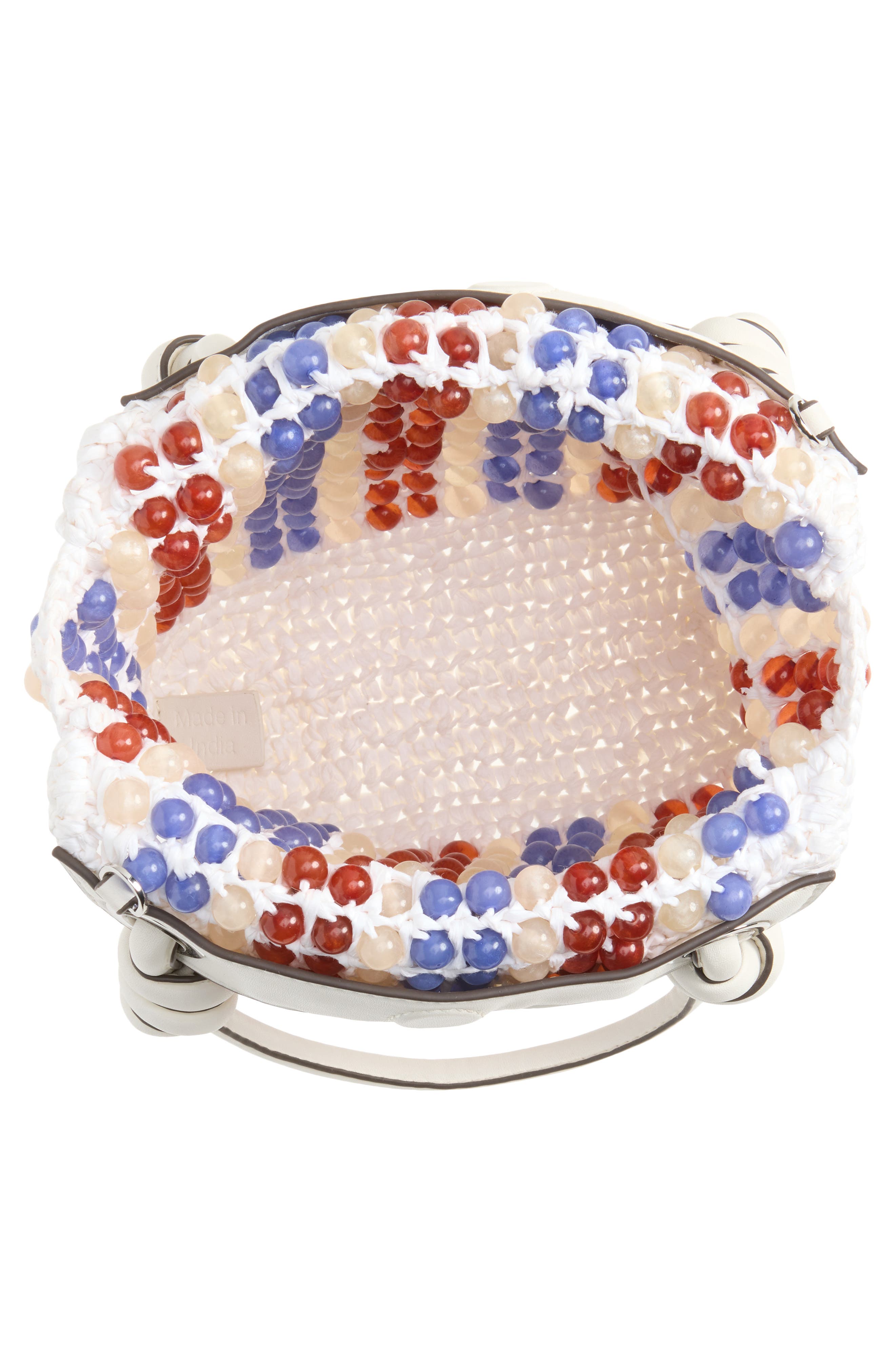 Small Slouch Beaded Bag, Alternate, color, OFF WHITE MULTI