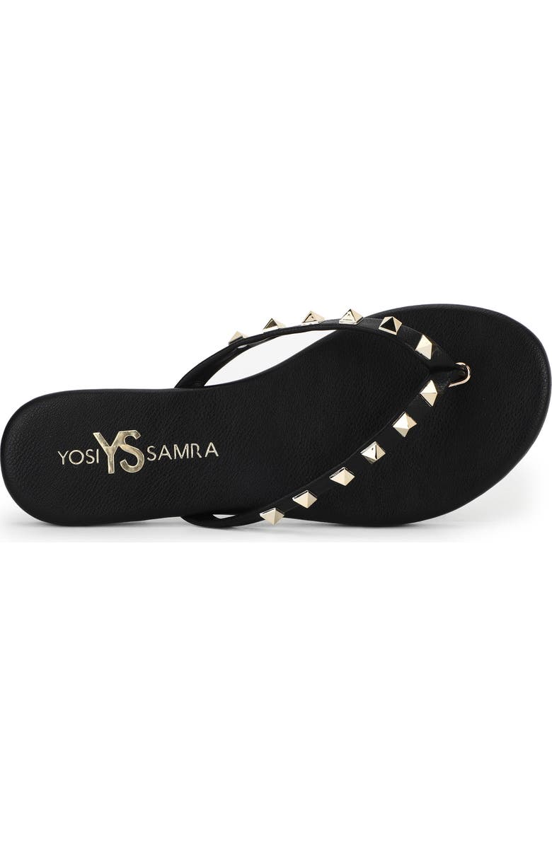 Yosi Samra Rivington Stud Flip Flop, Alternate, color, Black