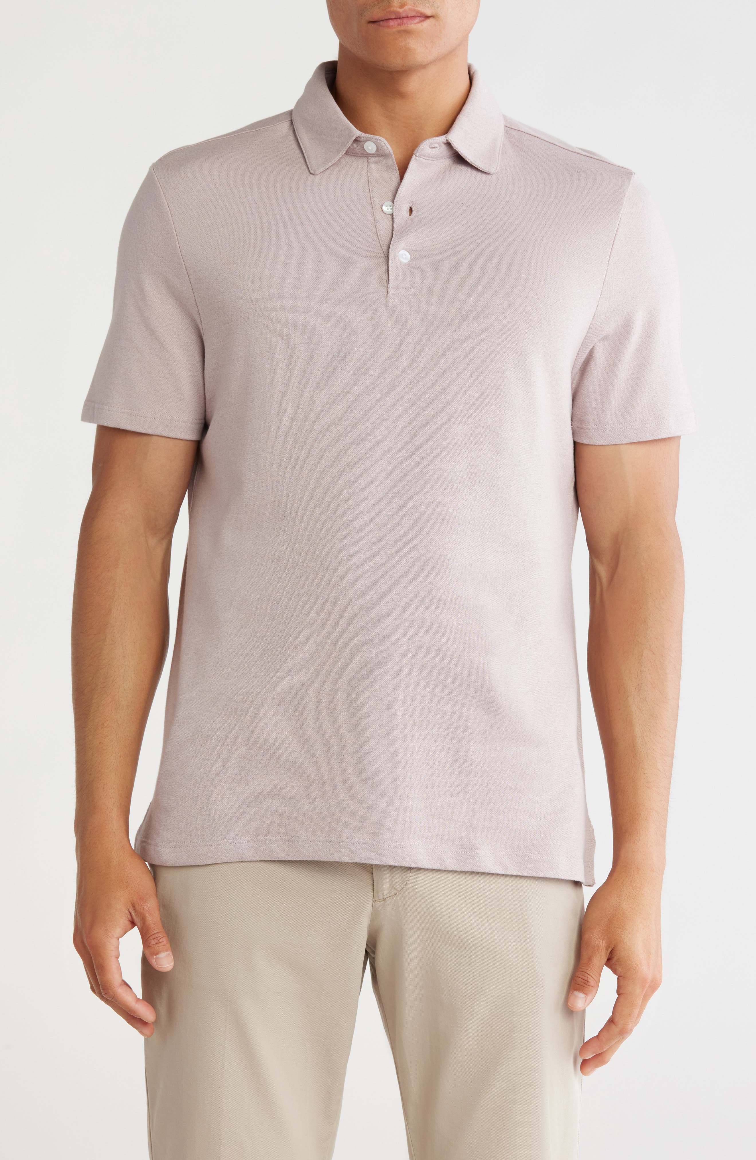 Robert Barakett Garrow Regular Fit Cotton Blend Polo