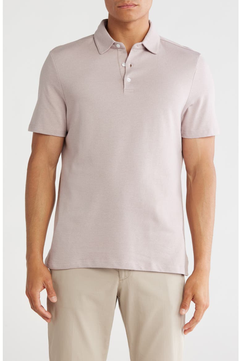 Garrow Regular Fit Cotton Blend Polo, Main, color, ROSE TINT