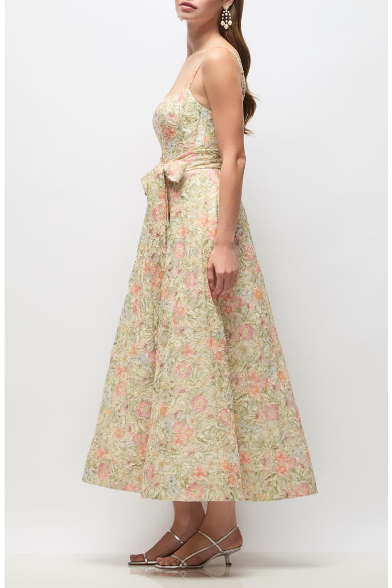 Addy Floral Embroidered Party Dress, Alternate, color, WILDFLOWER MULTI