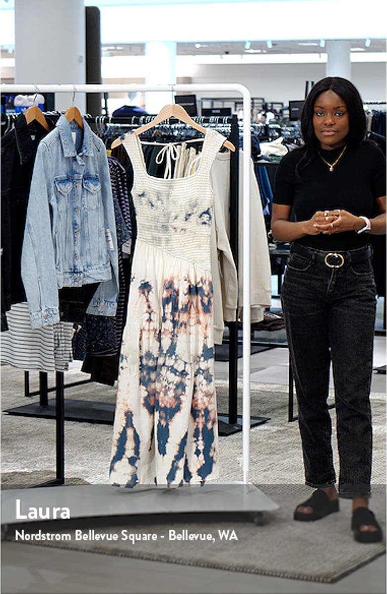 Kai Smocked Sleeveless Maxi Dress, sales video thumbnail