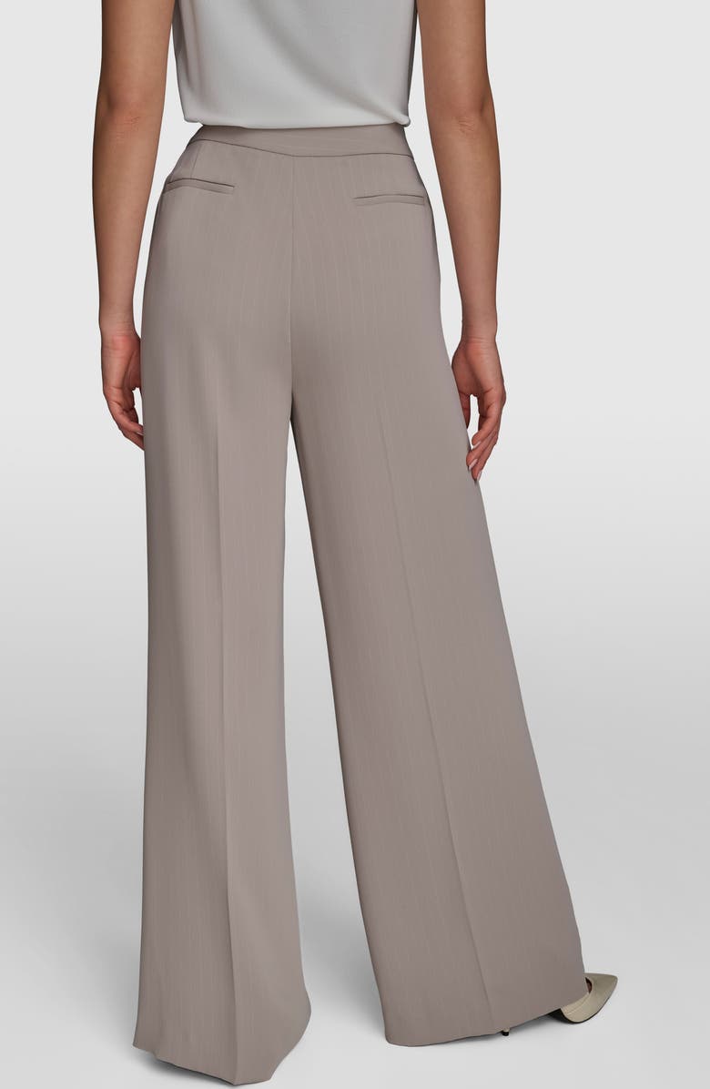 Donna Karan New York Pinstripe Wide Leg Pants, Alternate, color, 