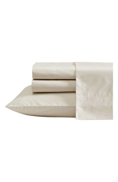 Bayview Solid 200 Thread Count Cotton Percale Sheet Set