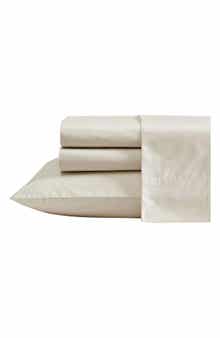 Nautica Bayview Solid 200 Thread Count Cotton Percale Sheet Set