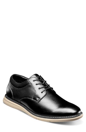Nunn Bush Chase Plain Toe Derby In Black Multi