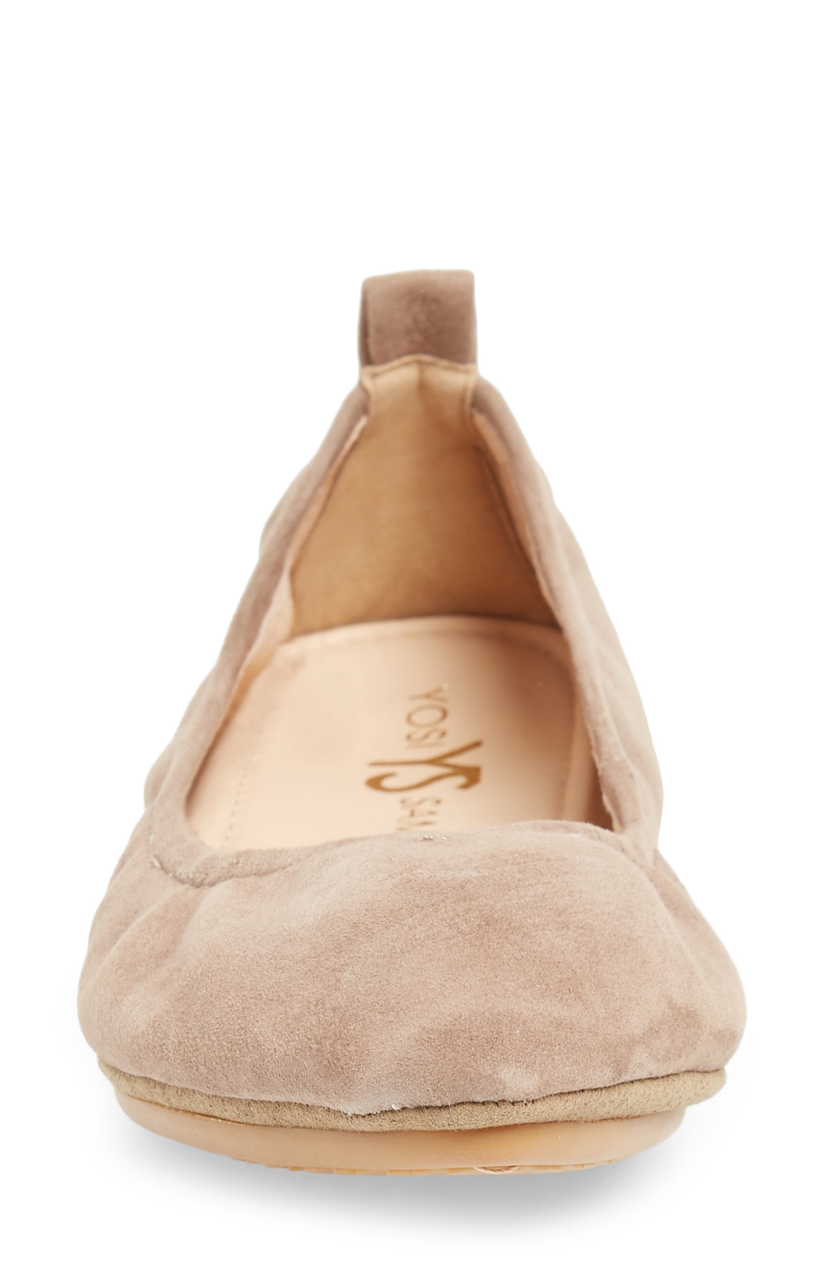 Vince Foldable Ballet Flat, Alternate, color, STONE SUEDE