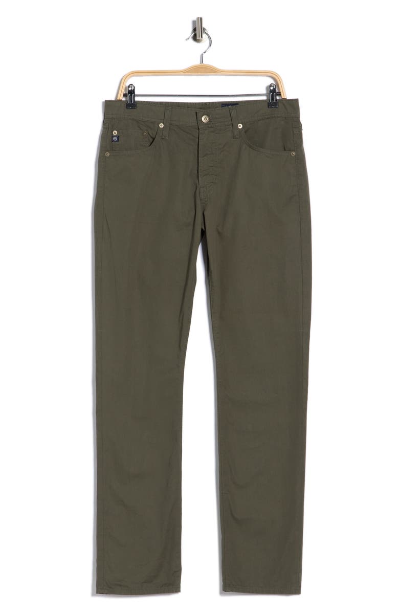 AG Everett Slim Straight Leg Pants, Alternate, color, Armory Green