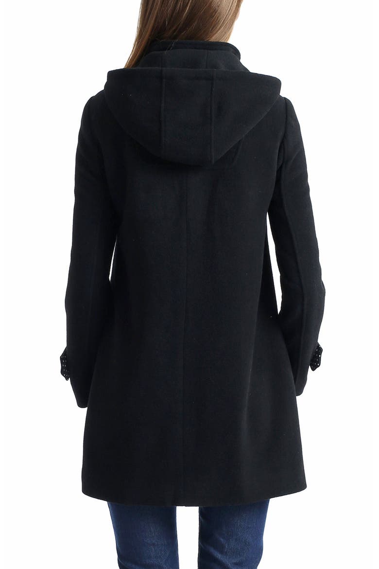 Penelope Maternity A-Line Wool Coat, Alternate, color, Black