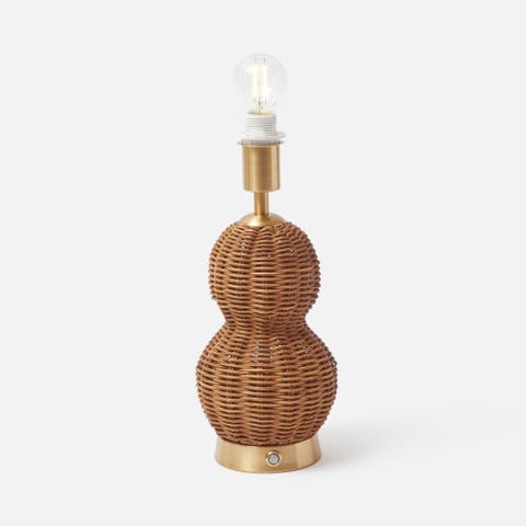 Rattan Bardot Rechargeable Lamp