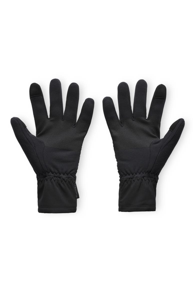 Tech Storm Fleece Gloves, Alternate, color, BLACK/ CASTLEROCK