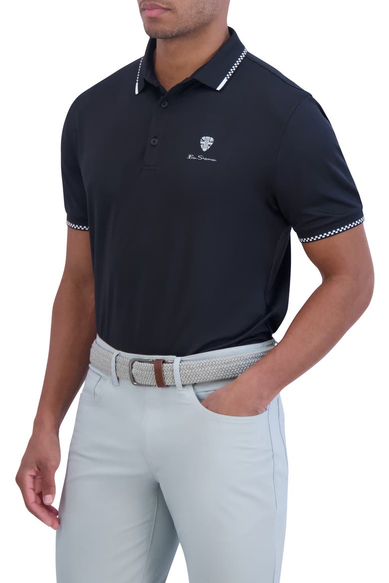 Piquè Sports Golf Polo, Alternate, color, NOIR