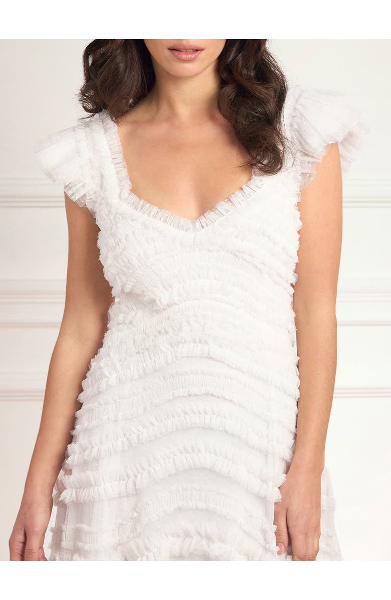 Needle & Thread Amara Backless Gown, Alternate, color, Swan White