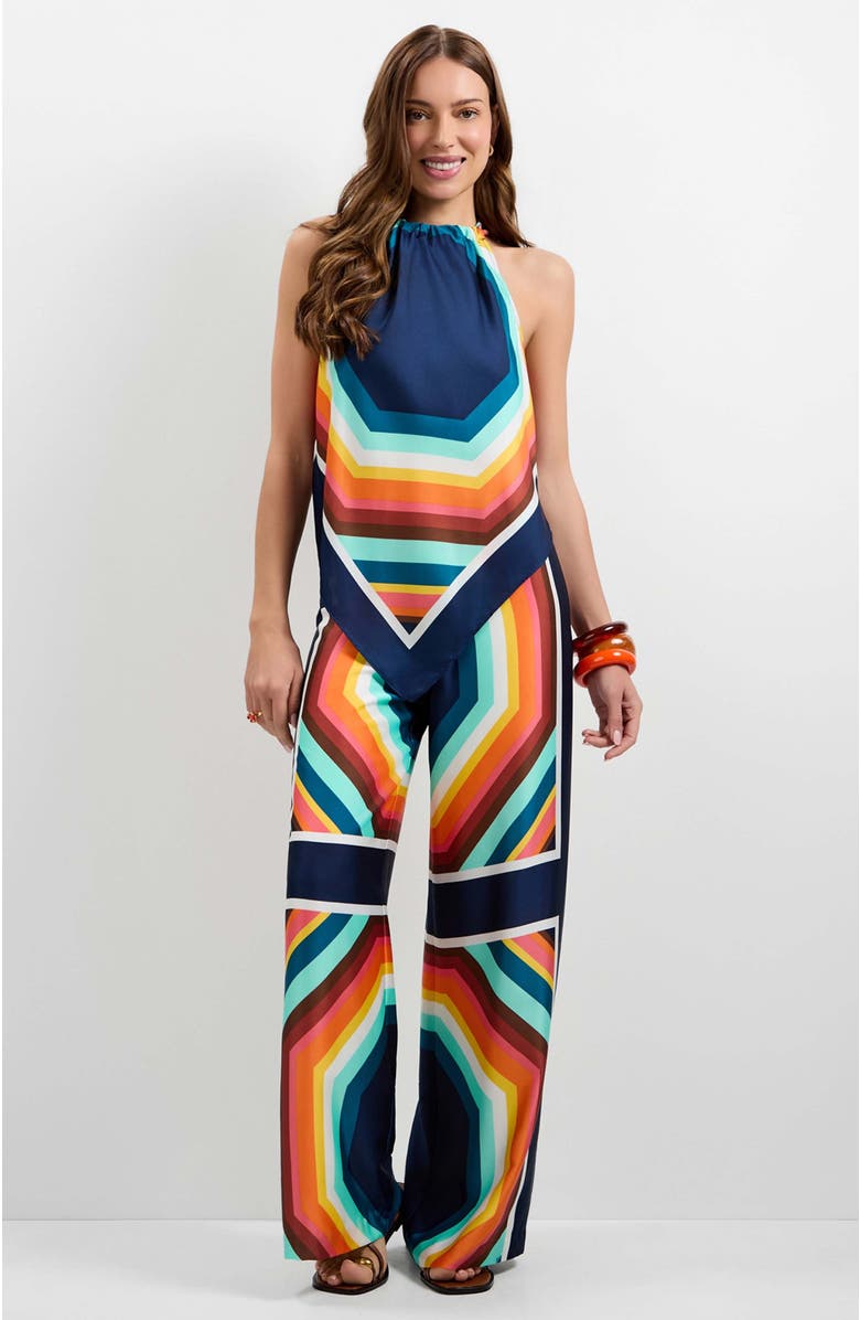Trina Turk Lavani Halter Neck Top, Alternate, color, Siena
