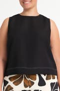 Estelle Shae Sleeveless Linen Blend Top