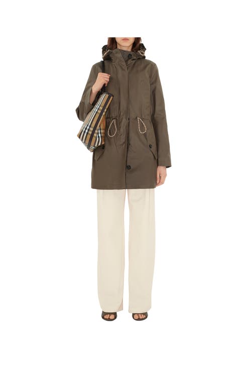 Burberry Waist Drawstring Hooded Long Length