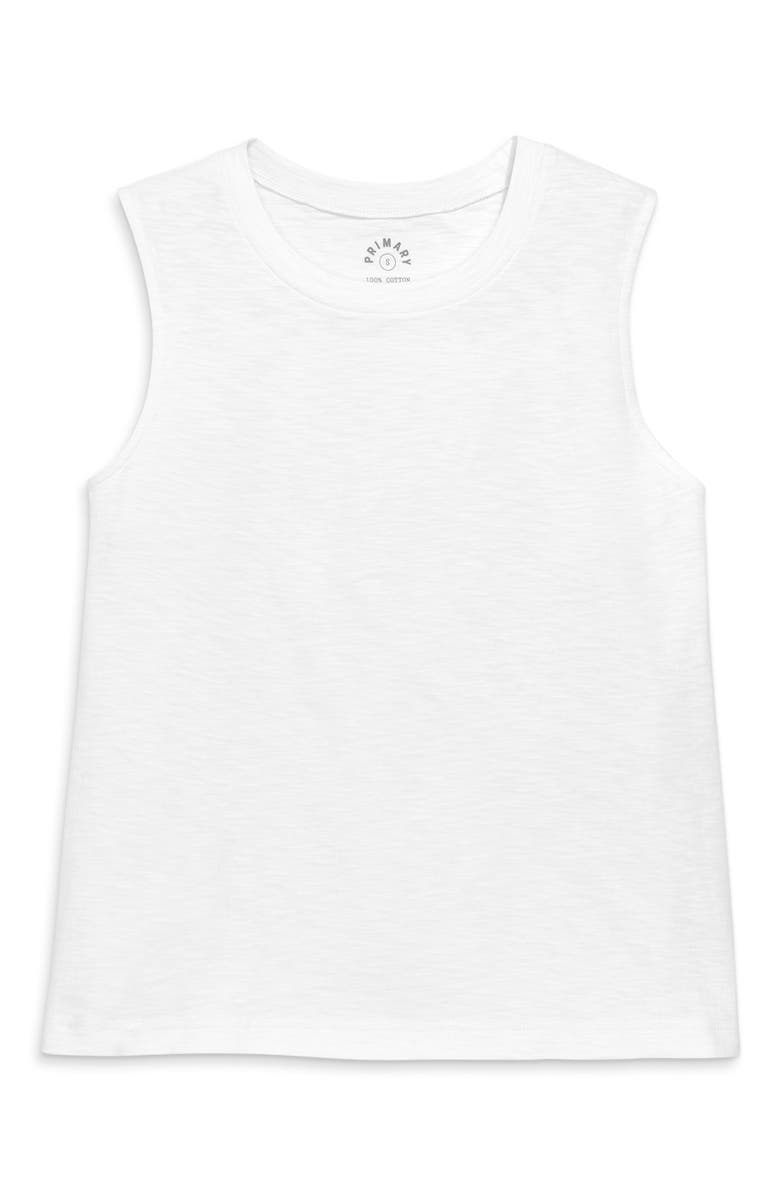 Primary Women's Fit Swing Tank, Main, color, White