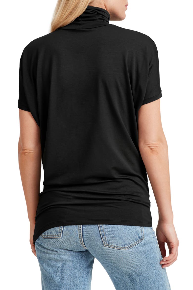Layla Turtleneck Top, Alternate, color, BLACK