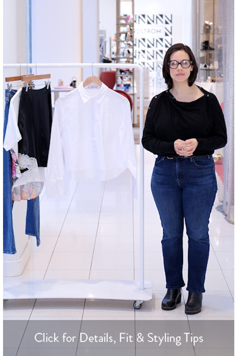 Caro Crop Button-Up Shirt video