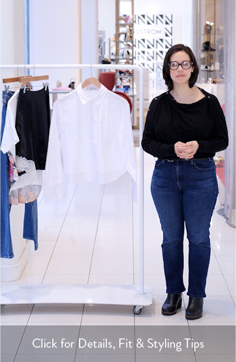 Caro Crop Button-Up Shirt, sales video thumbnail