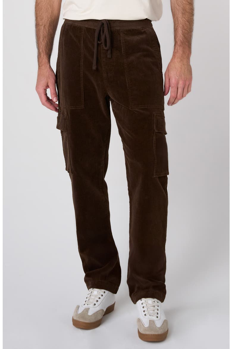 Corduroy Cargo Joggers, Main, color, BROWN