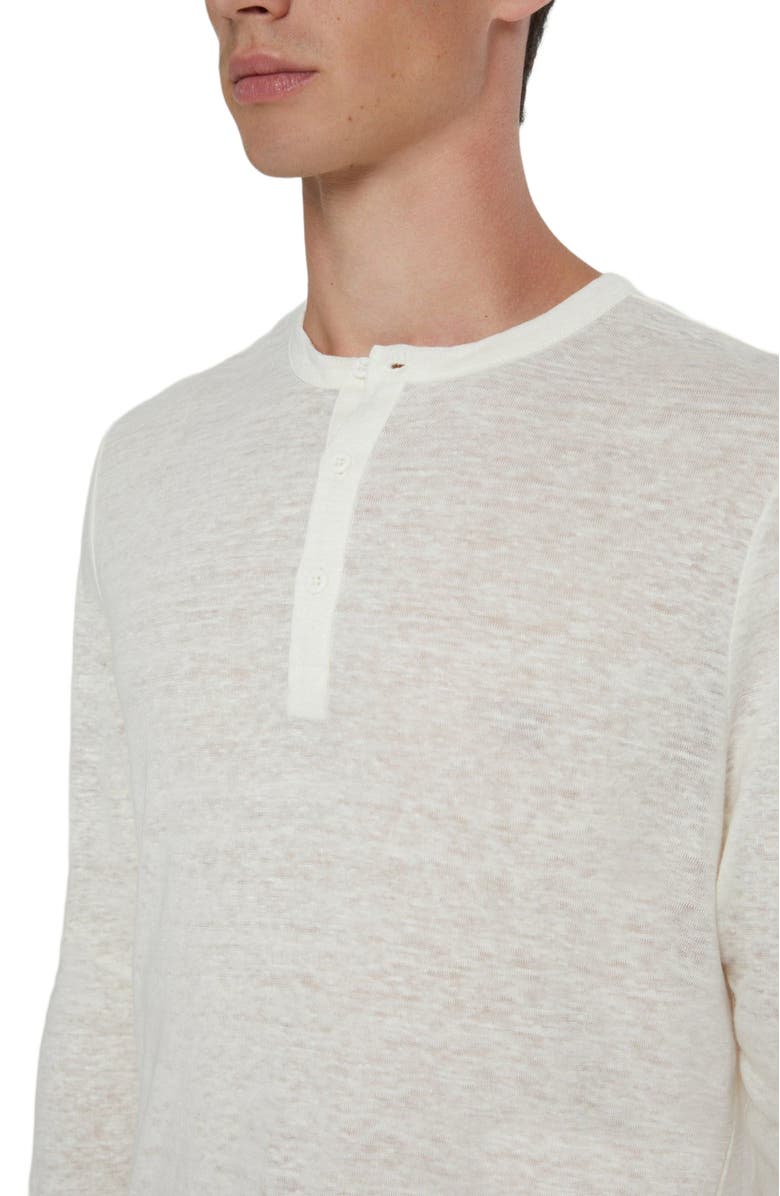 Onia Long Sleeve Linen Henley, Alternate, color, 