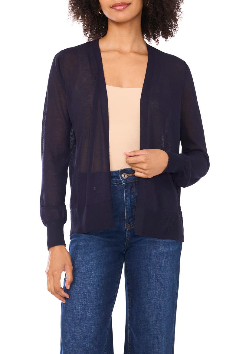 Tissue Knit Cardigan, Main, color, CLASSIC NAVY