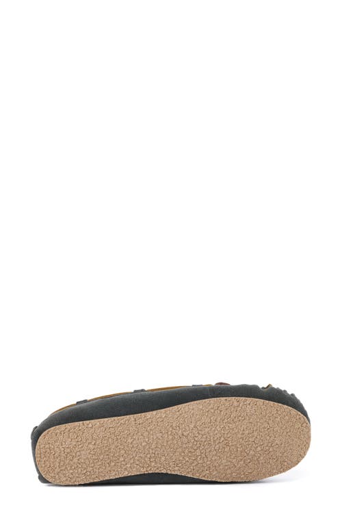 Minnetonka Cosi Faux Shearling Slipper In Gray