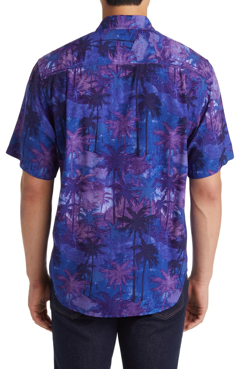 Tommy Bahama Veracruz Cay Misty Palms Short Sleeve Button-Up Shirt, Alternate, color, 