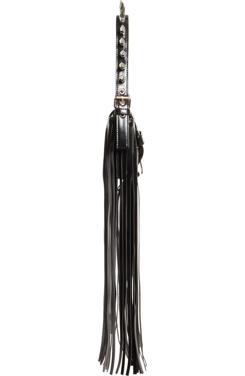 Vaquera Mini Fringe Faux Leather Handbag, Alternate, color,