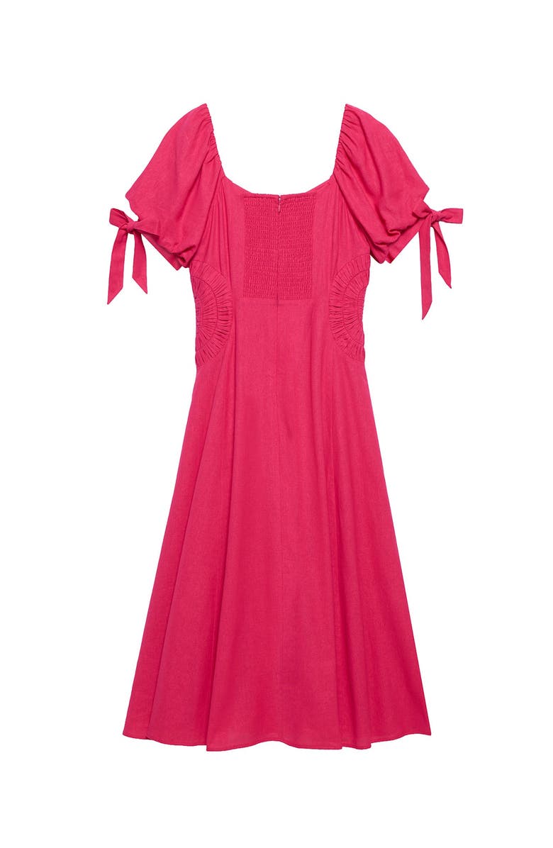 MINT VELVET Linen Blend Tie Detail Maxi Dress, Alternate, color, Pink