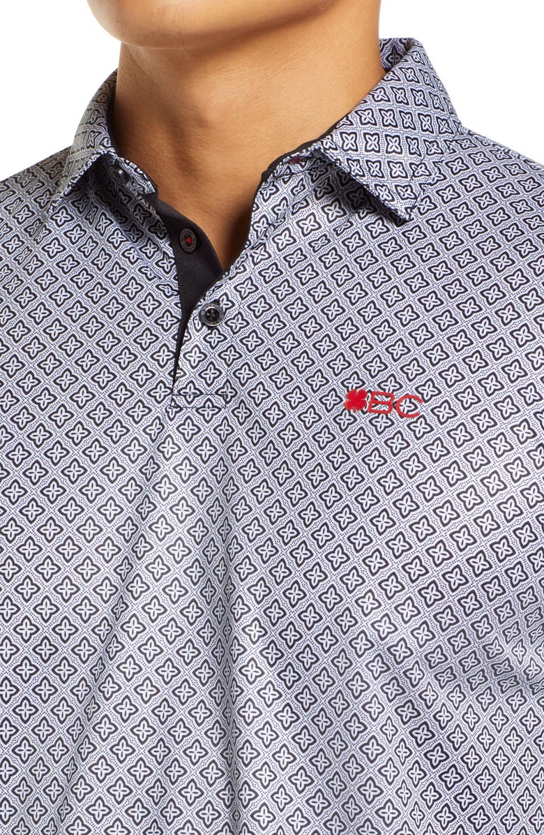 Black Clover Men's Fleur-de-Luck Polo Shirt, Alternate, color, 