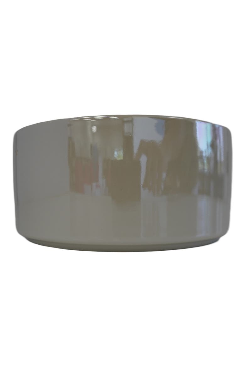 Luigi Luxe Dog Bowl, Alternate, color, WHITE