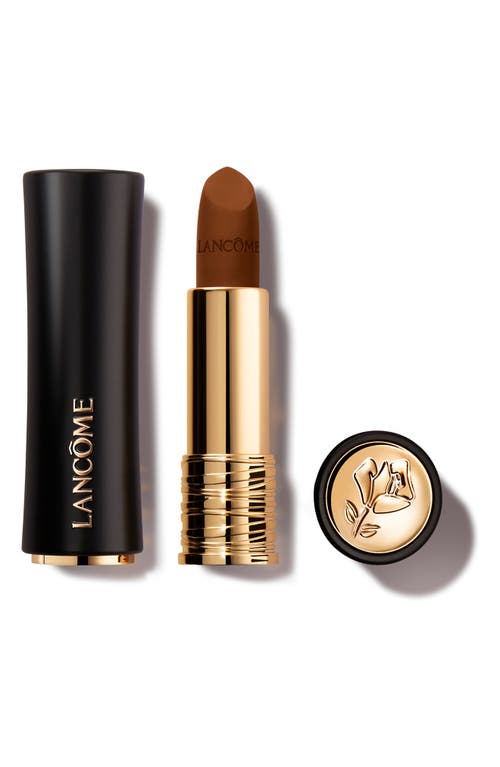 Lancôme L'abslu Rouge Drama Full Coverage Matte Lipstick In Exhilarating Brown