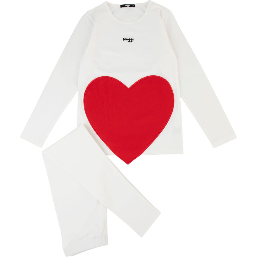 Noggiwear Puffy Heart Collection Loungwear Set In Multi