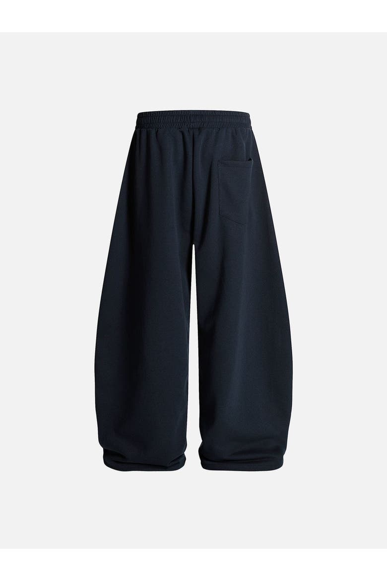 Stripe Baggy Barrel Sweatpants, Alternate, color, Dark Blue
