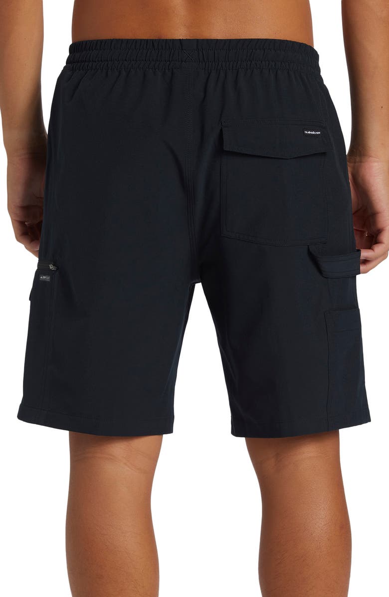 Quiksilver Taxer Amphibian 19 Water Repellent Cargo Board Shorts, Alternate, color, 