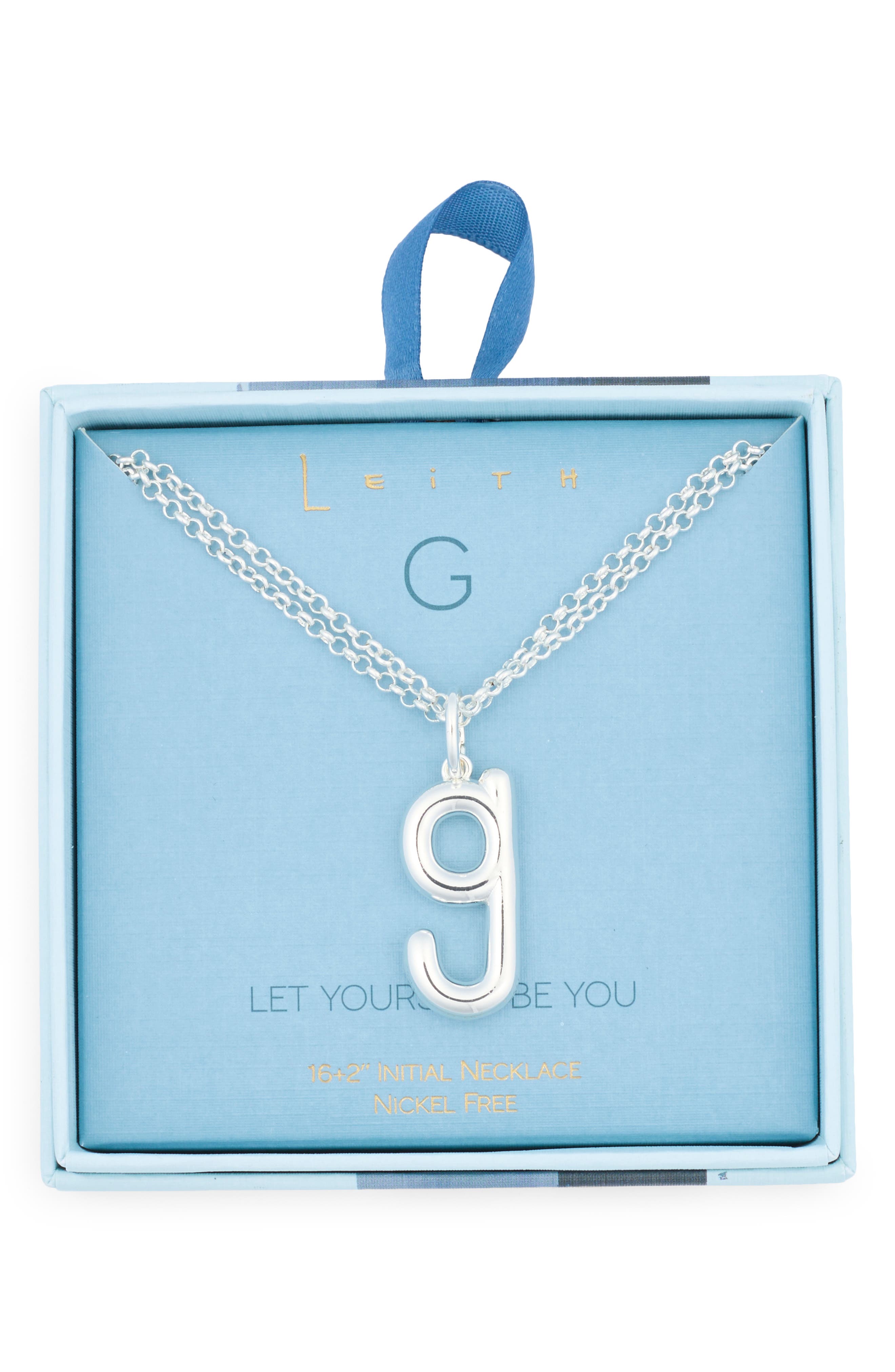 Lowercase Initial Bubble Pendant Necklace