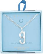 Leith Lowercase Initial Bubble Pendant Necklace